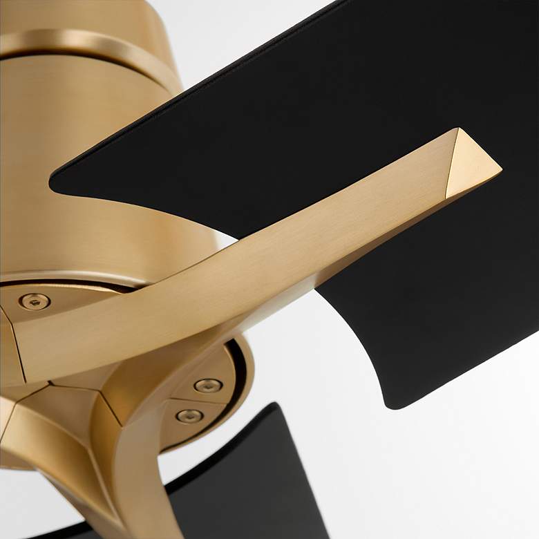 Image 3 Oxygen Lighting Halcyon 56" Aged Brass 3 Blade Ceiling Fan more views