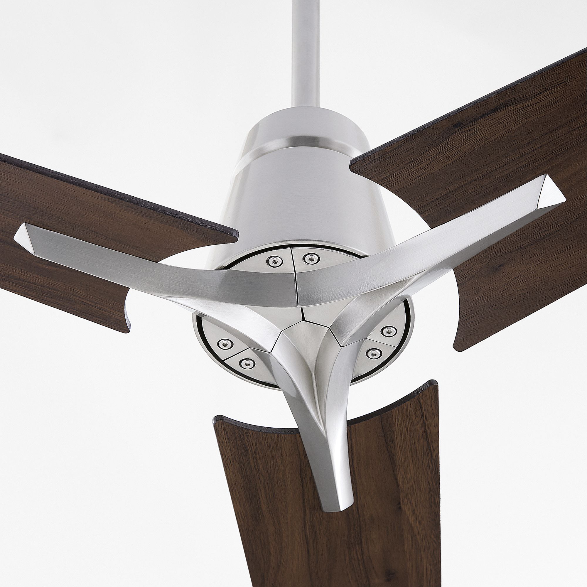Image 3 Oxygen Lighting Halcyon 56" Satin Nickel 3 Blade Ceiling Fan more views