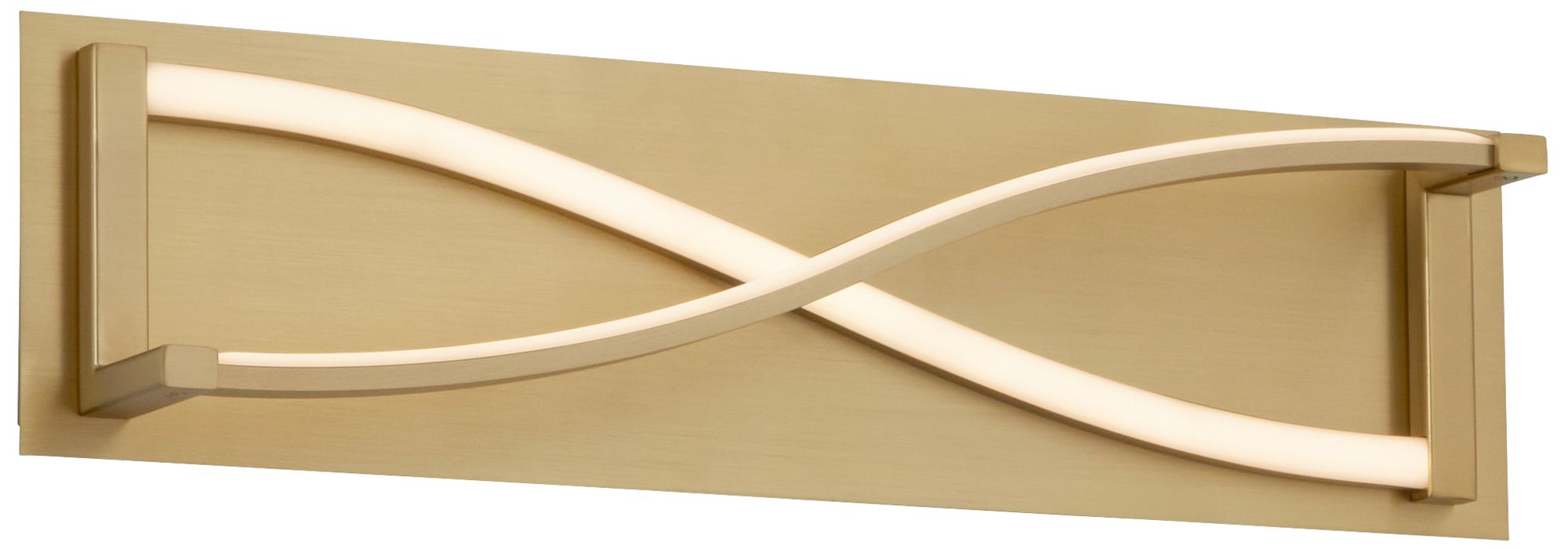 Oxygen Lighting Hyperion 22" CCT Aged Brass LED Vanity Light