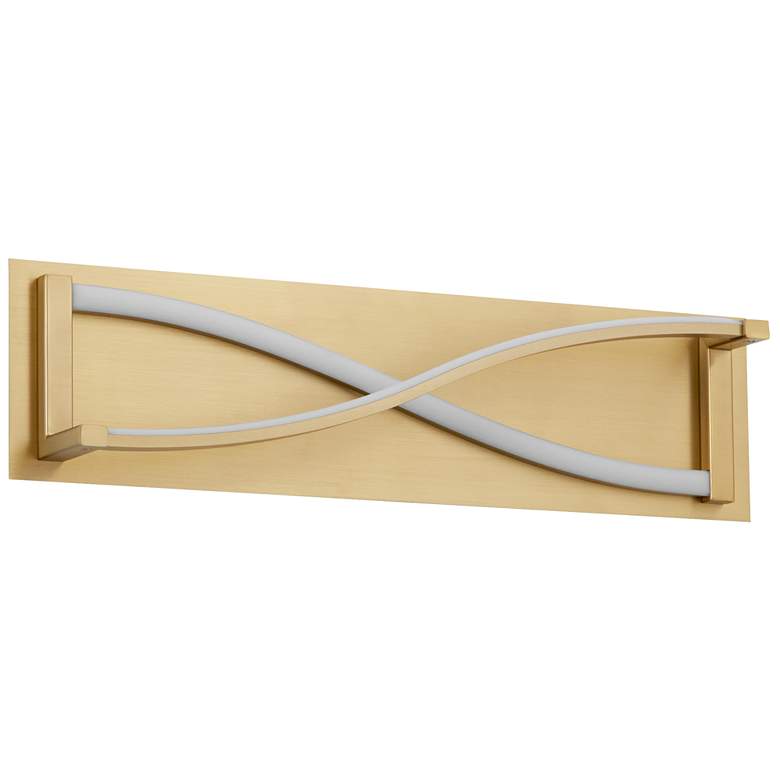 Image 1 Oxygen Lighting Hyperion 22" CCT Aged Brass LED Vanity Light