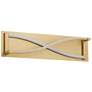 Oxygen Lighting Hyperion 22" CCT Aged Brass LED Vanity Light