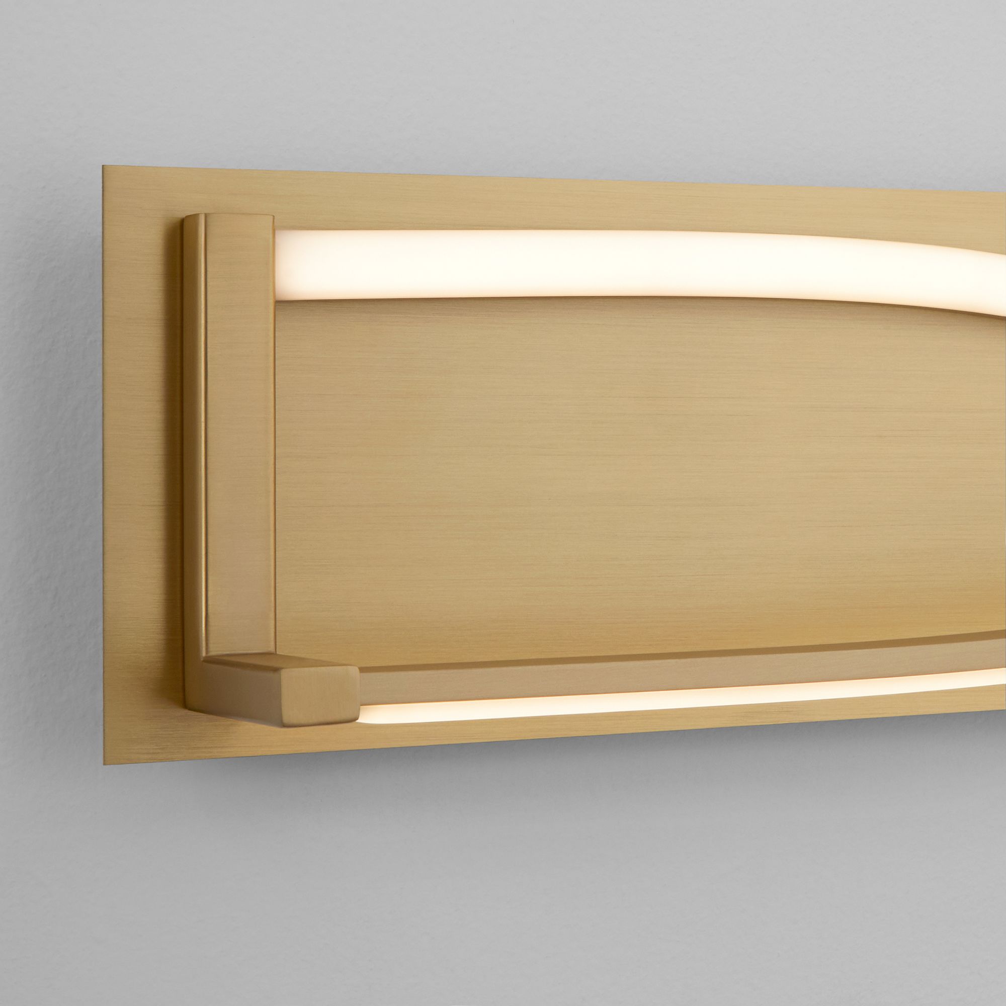 Image 3 Oxygen Lighting Hyperion 34" CCT Aged Brass LED Vanity Light more views