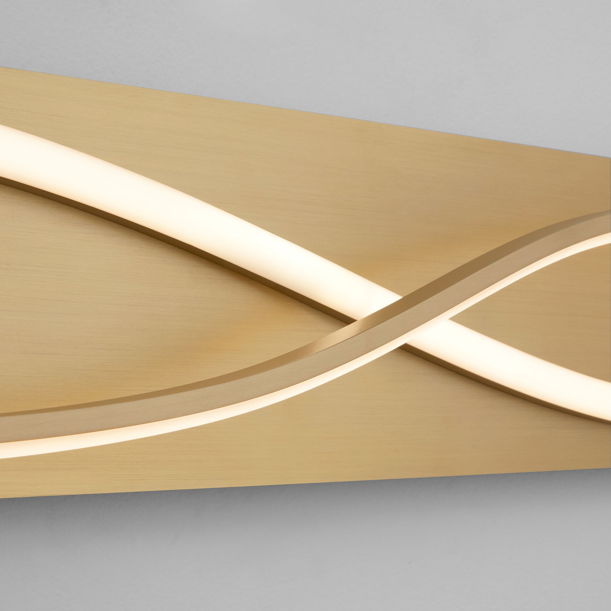 Image 4 Oxygen Lighting Hyperion 34" CCT Aged Brass LED Vanity Light more views