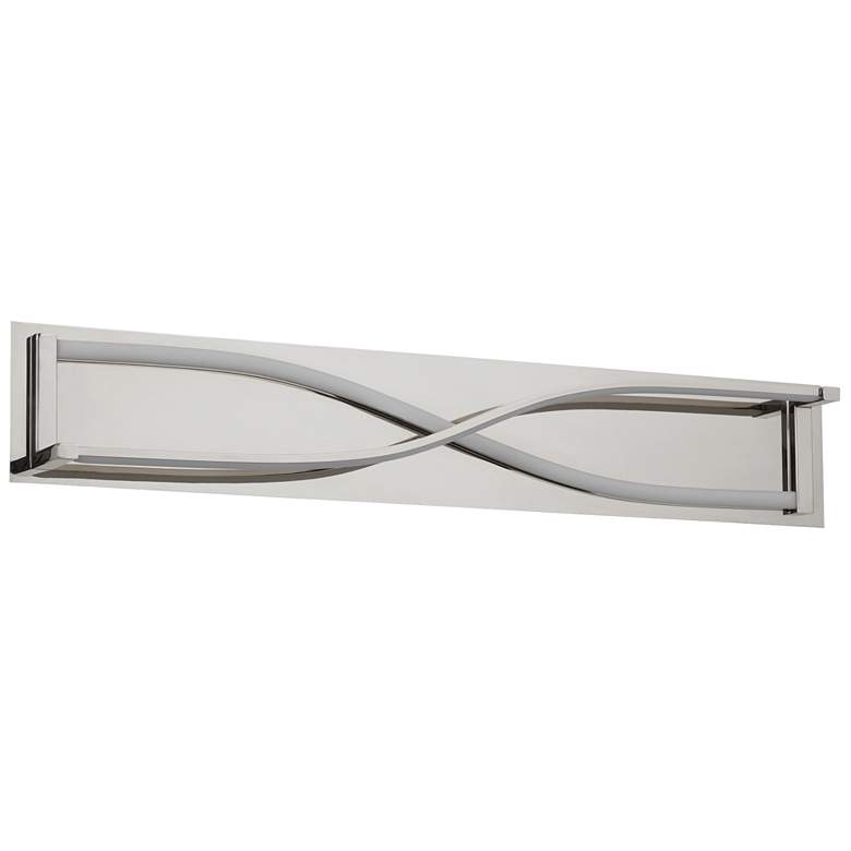 Image 1 Oxygen Lighting Hyperion 34" CCT Polished Nickel LED Vanity Light