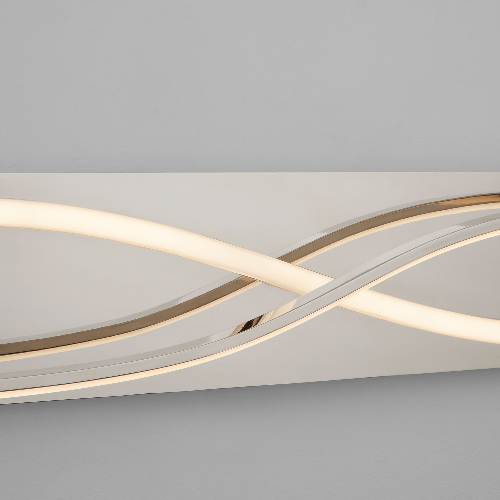 Image 3 Oxygen Lighting Hyperion 34" CCT Polished Nickel LED Vanity Light more views