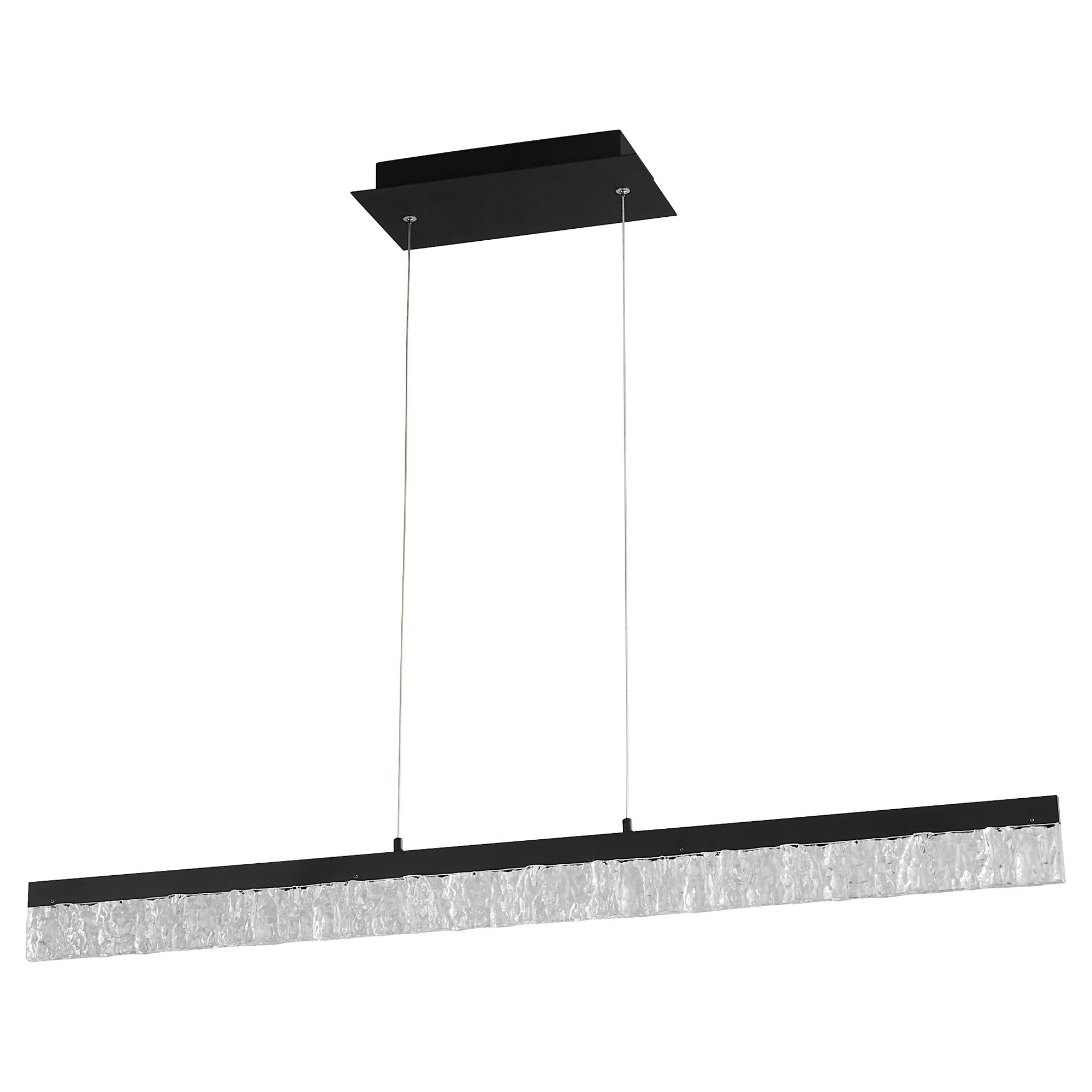 Image 2 Oxygen Lighting Landon 40" Black Linear LED Pendant more views