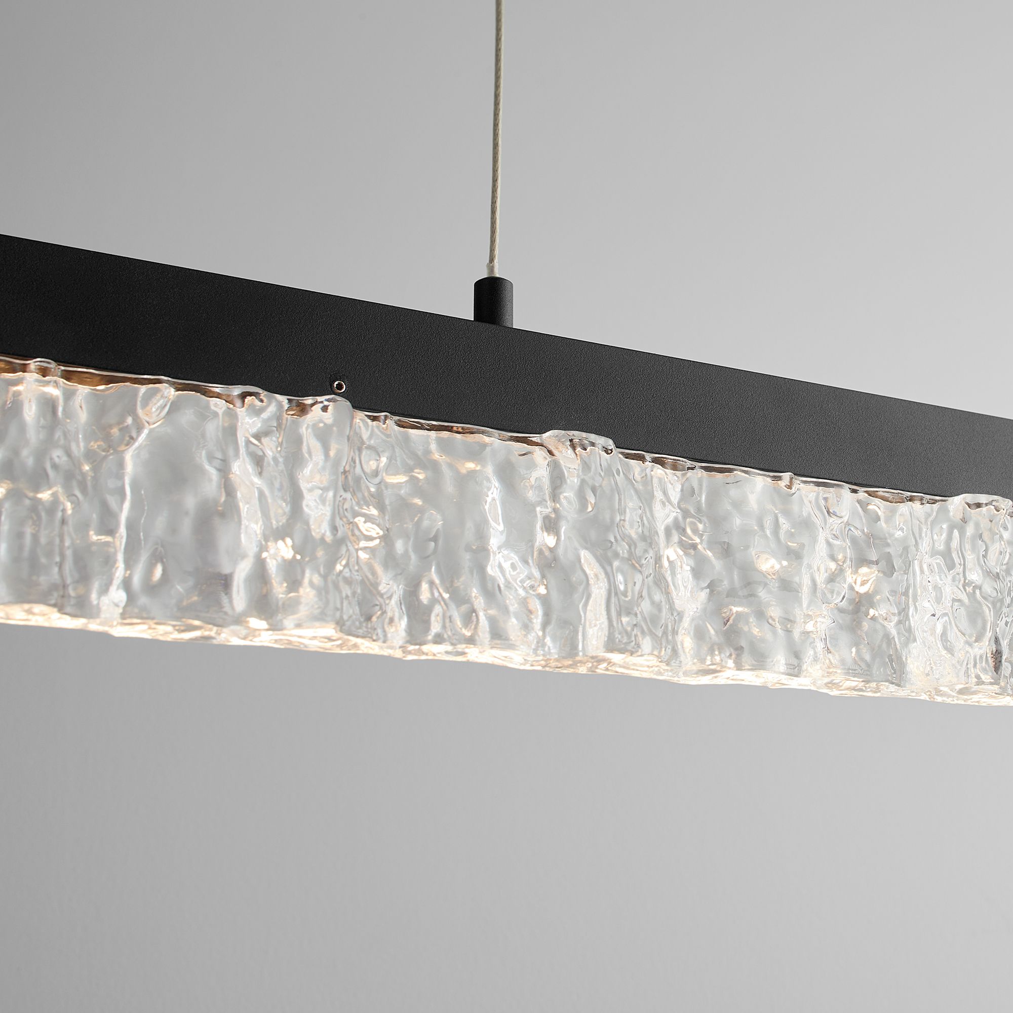 Image 3 Oxygen Lighting Landon 40" Black Linear LED Pendant more views