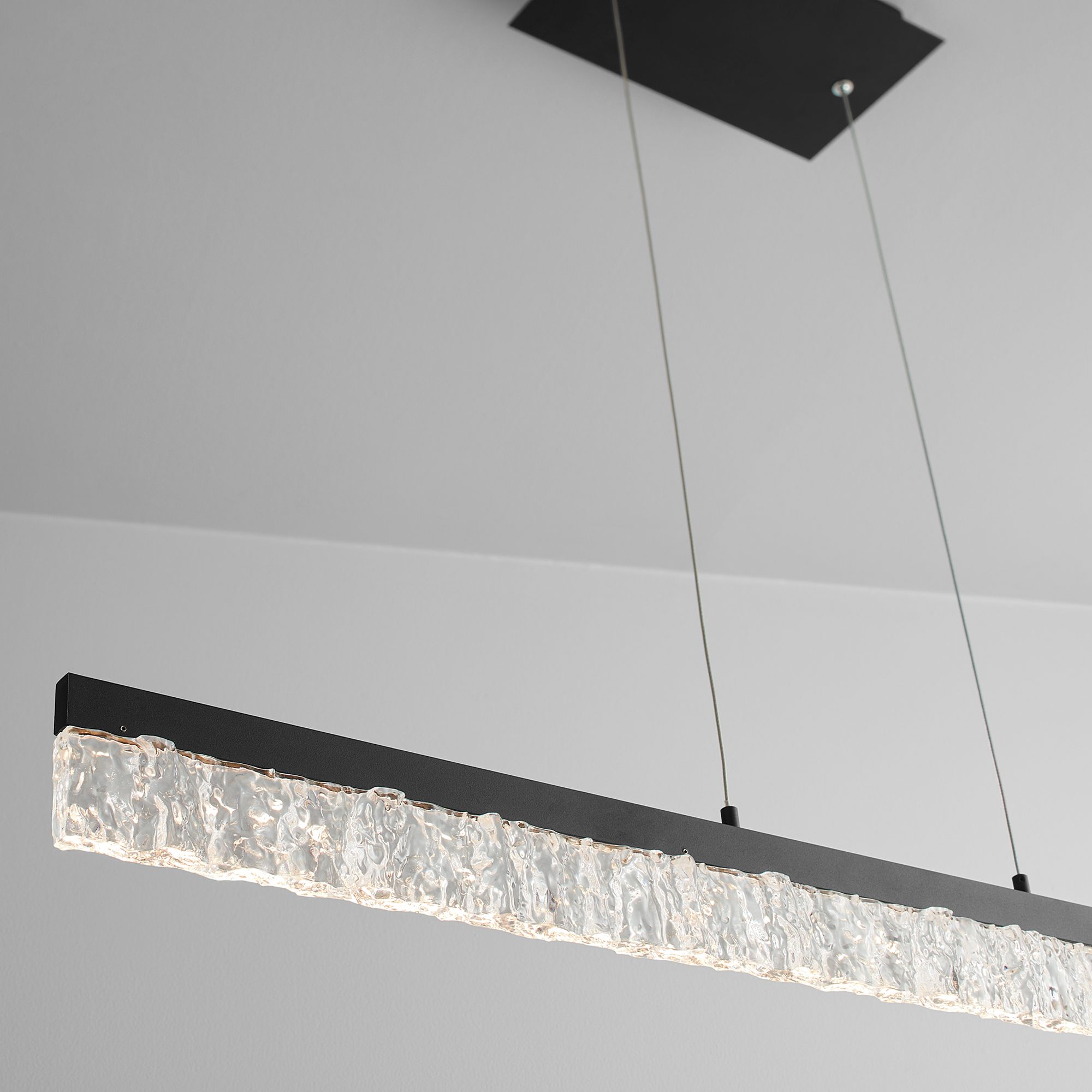 Image 4 Oxygen Lighting Landon 40" Black Linear LED Pendant more views