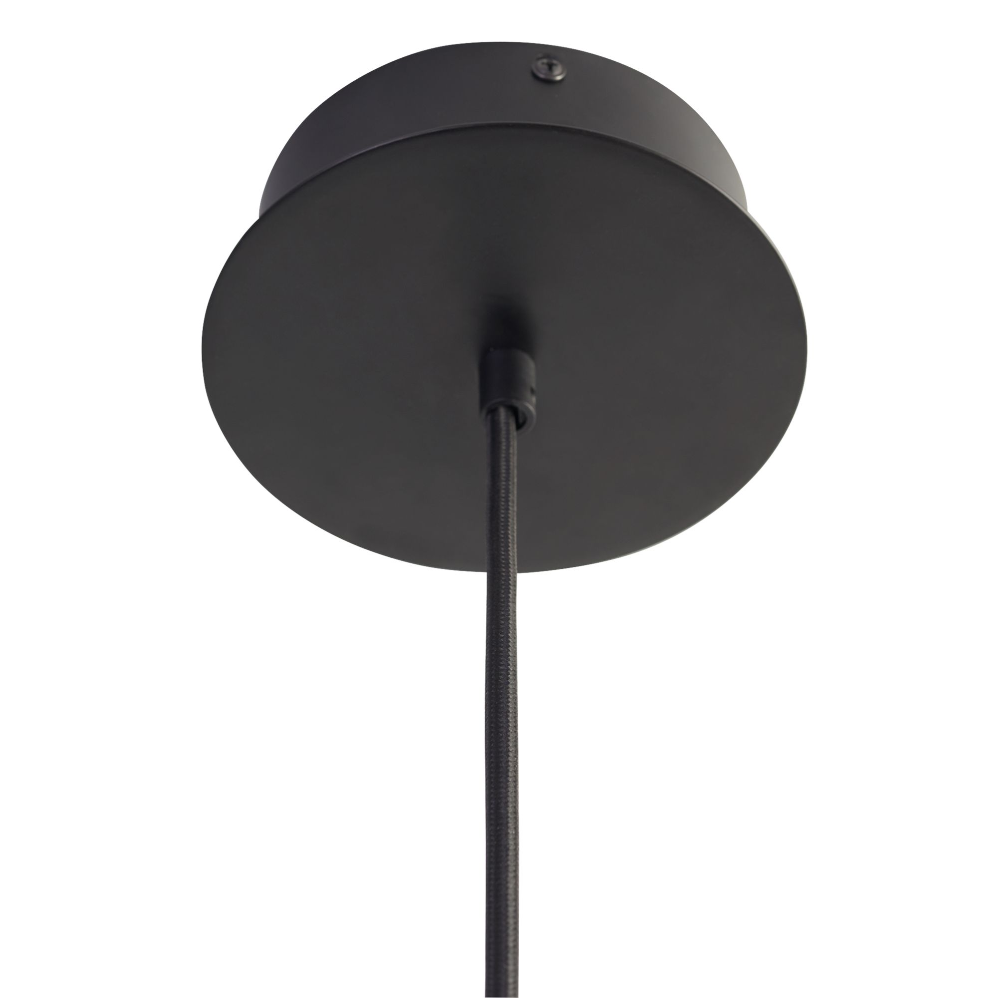 Image 4 Oxygen Lighting Lucci 16" Black with Industrial Brass LED Pendant more views