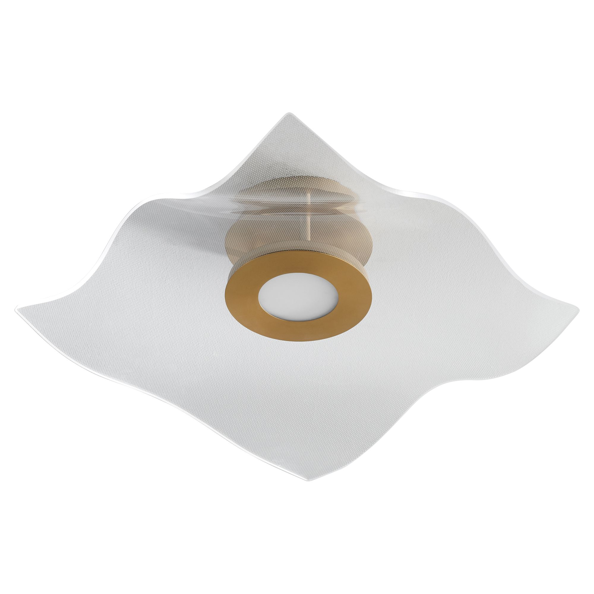 Image 2 Oxygen Lighting Medusa 20" Aged Brass Ceiling Mount more views