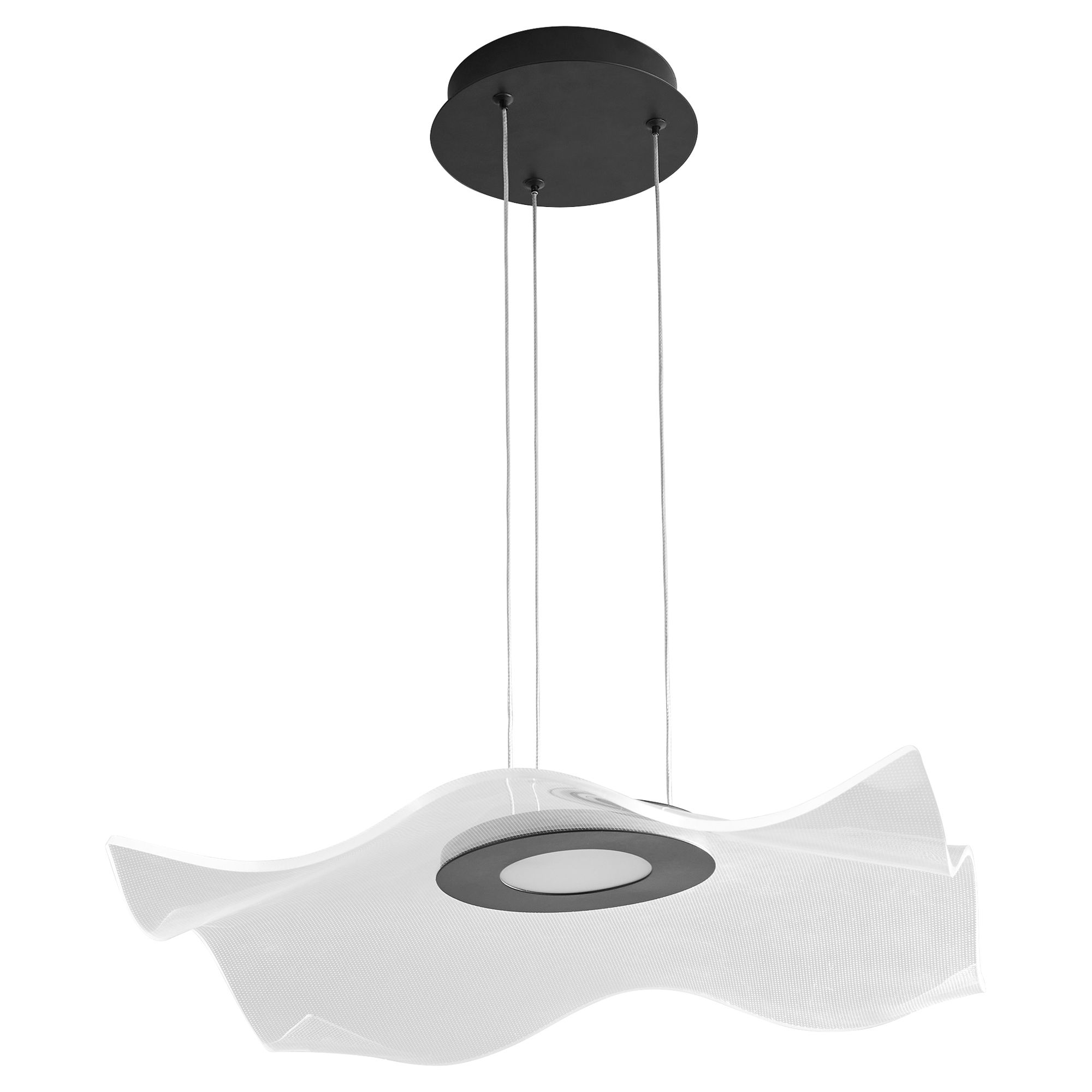 Image 2 Oxygen Lighting Medusa 20" Black LED Pendant more views