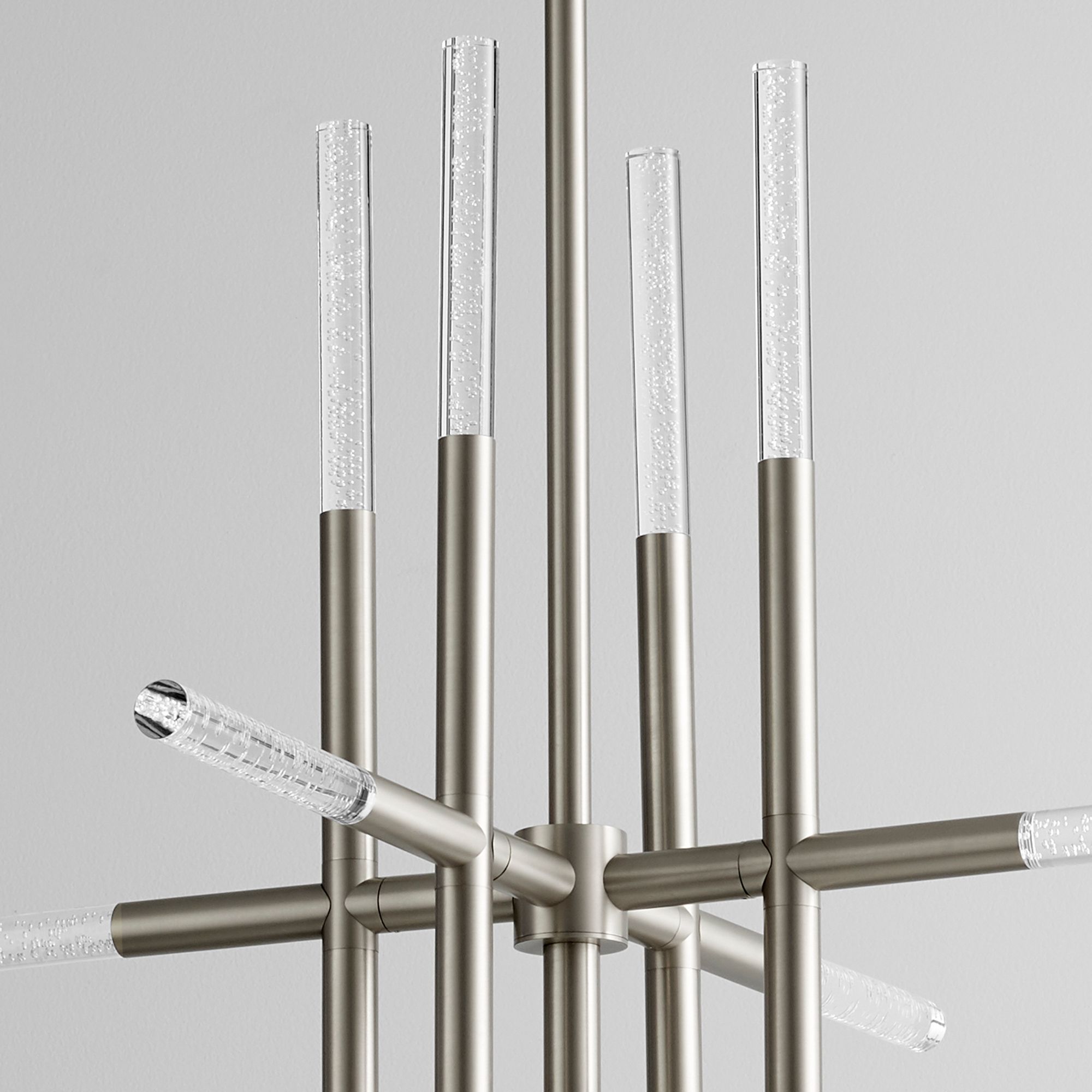 Image 3 Oxygen Lighting Moxy 32" Satin Nickel LED Chandelier more views