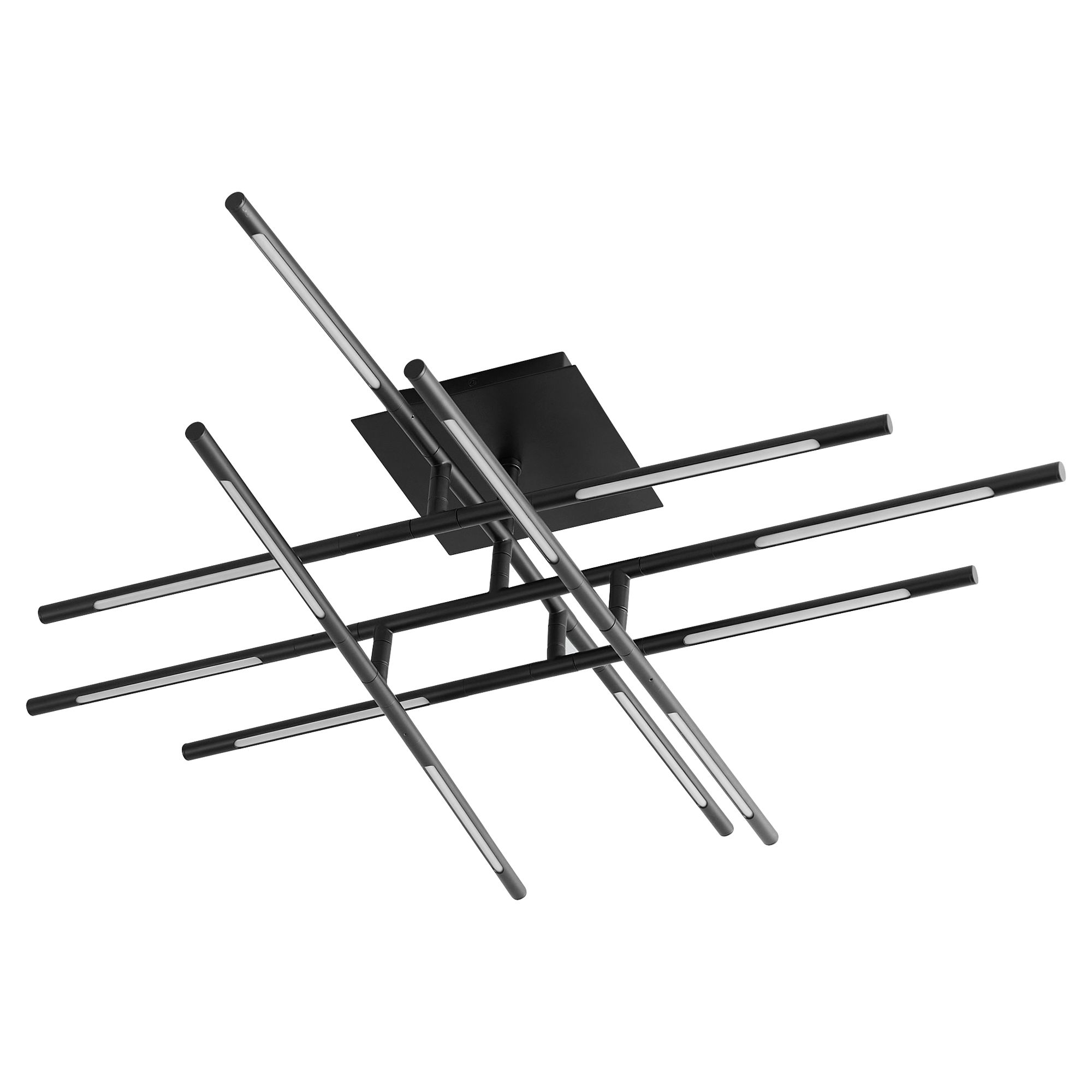 Thumbnail2 of Oxygen Lighting Palillos Black 12 Light Ceiling Mount more views