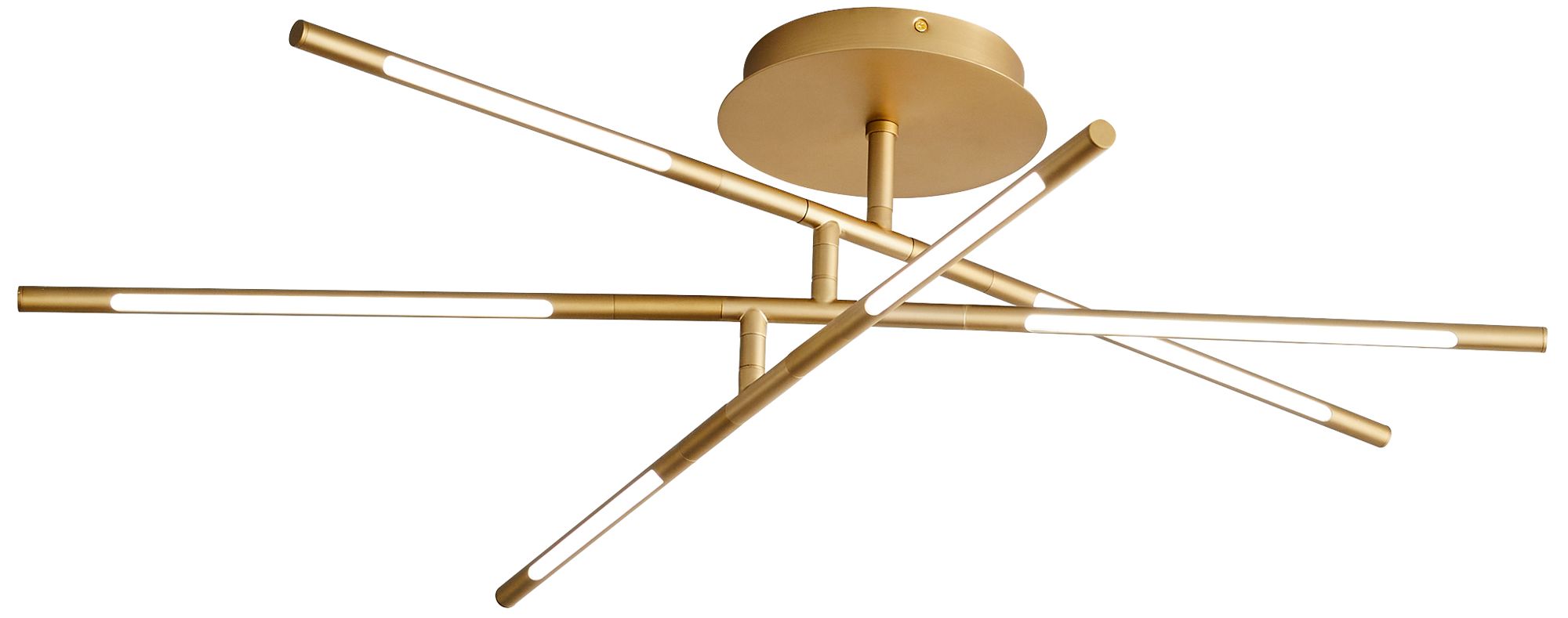 Oxygen Lighting Palillos Brass - Antique Brass Collection