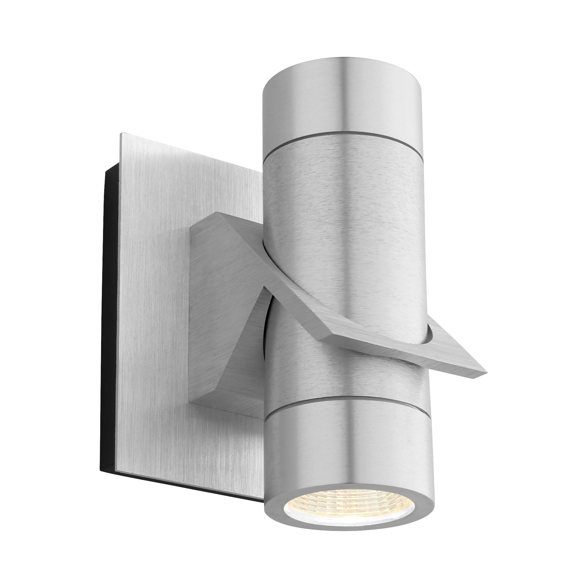 Image 3 Oxygen Lighting Razzo 6.25" Brushed Aluminum LED Outdoor Wall Light more views