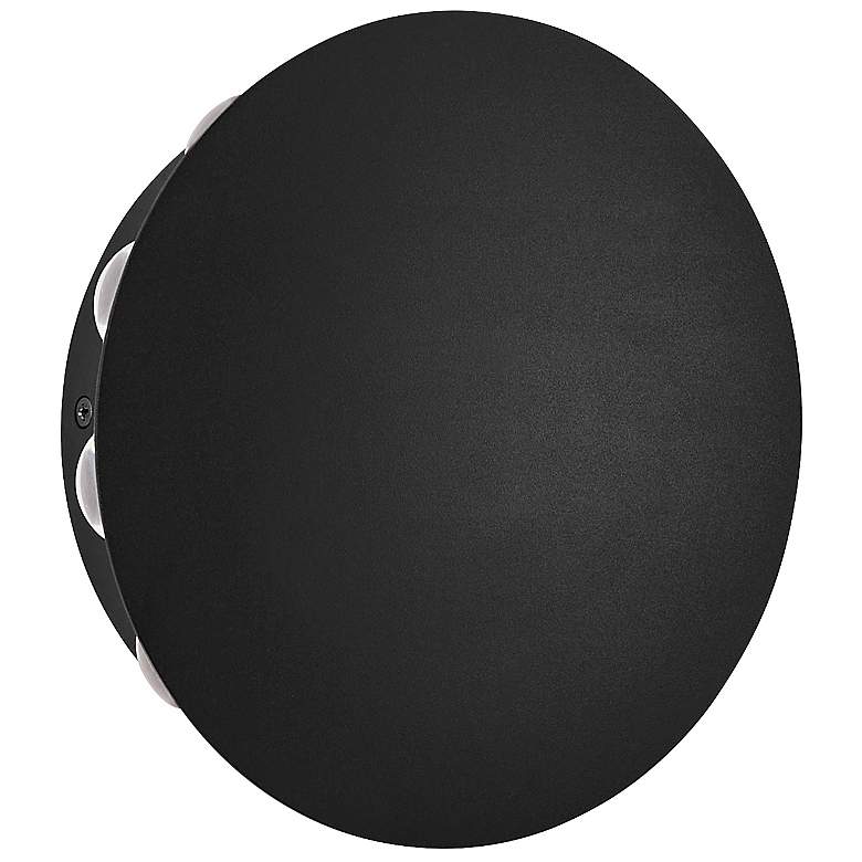 Image 1 Oxygen Lighting Rickie 8" Black LED Outdoor Wall Light