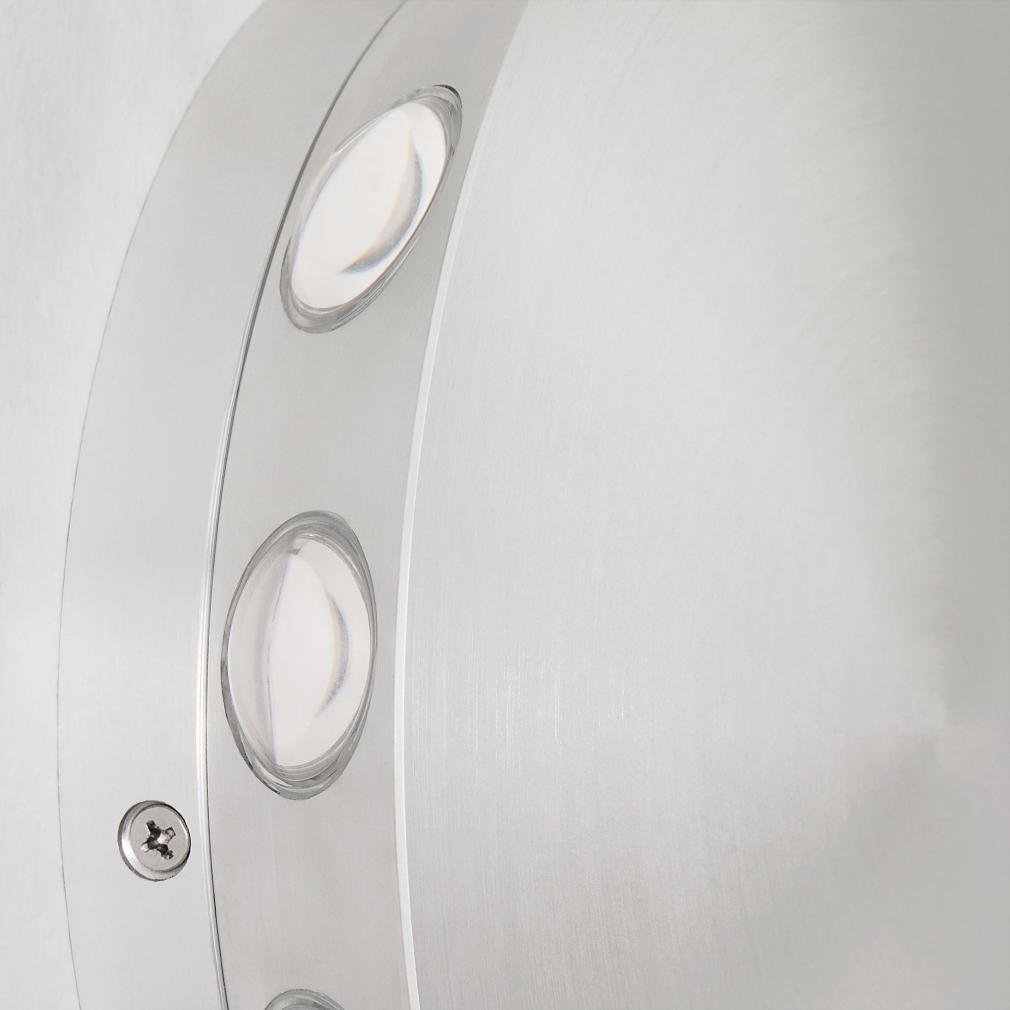 Image 2 Oxygen Lighting Rickie 8" Brushed Aluminum LED Outdoor Wall Light more views