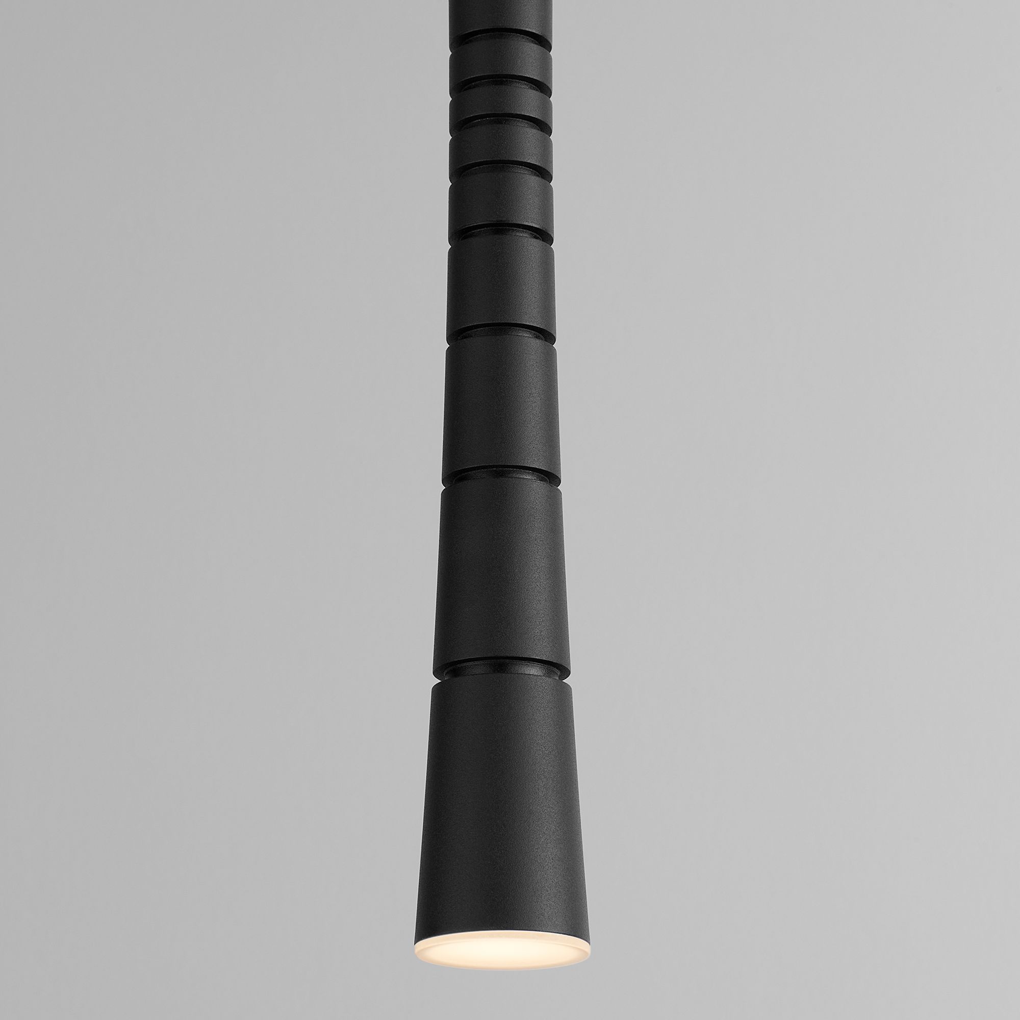 Image 3 Oxygen Lighting Sabre 1 Light Black LED Pendant more views