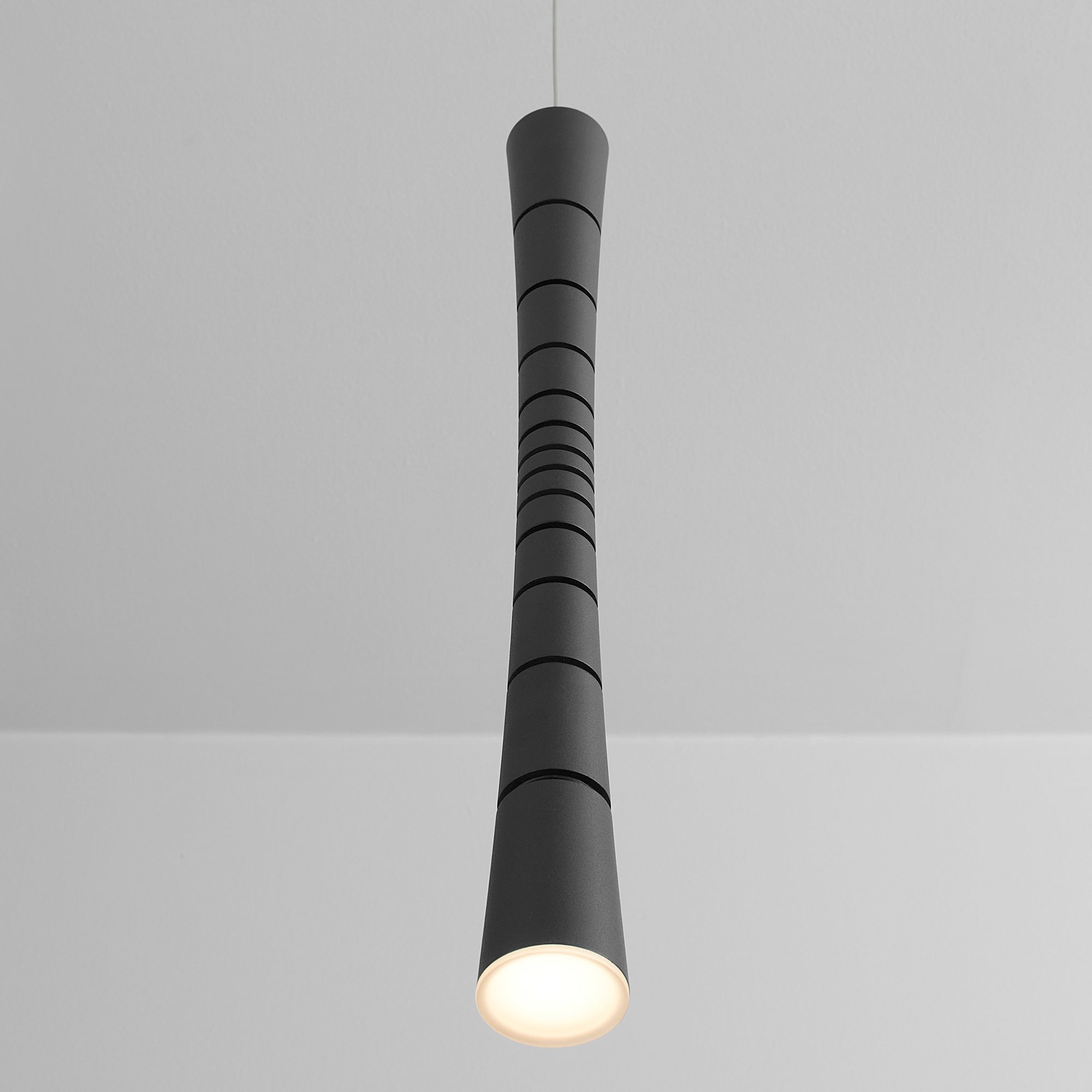 Image 4 Oxygen Lighting Sabre 1 Light Black LED Pendant more views