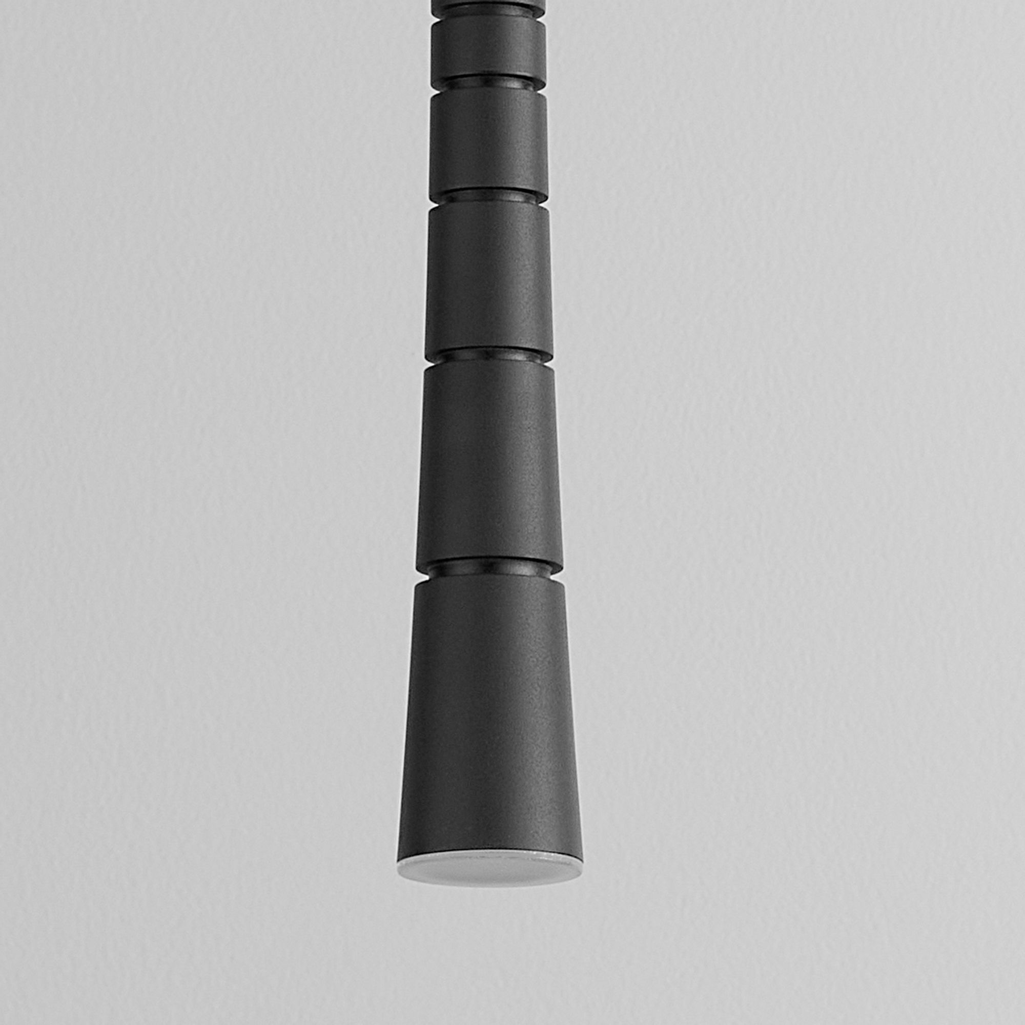 Image 5 Oxygen Lighting Sabre 1 Light Black LED Pendant more views