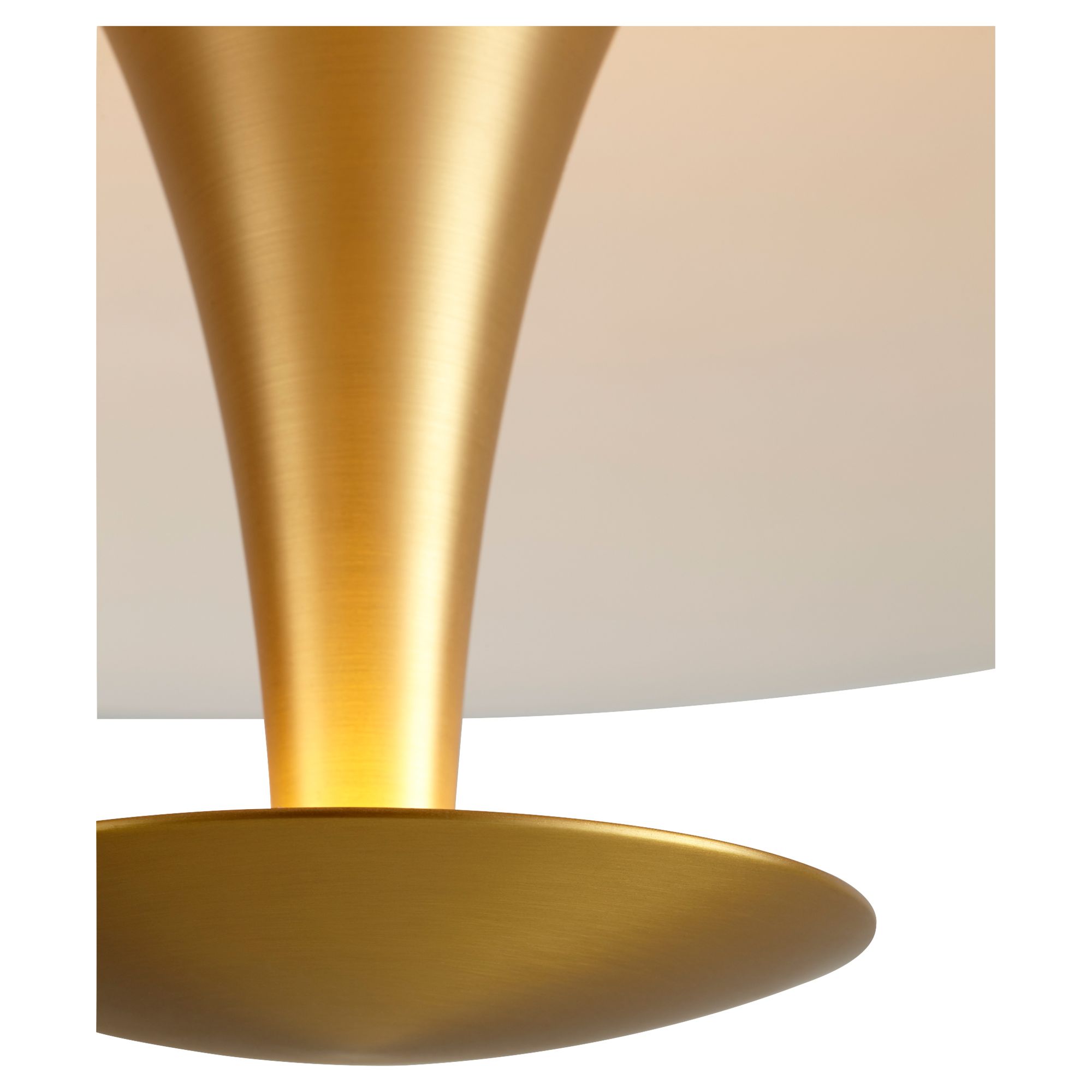 Image 3 Oxygen Lighting Spacely 26" Black with Aged Brass LED Pendant more views