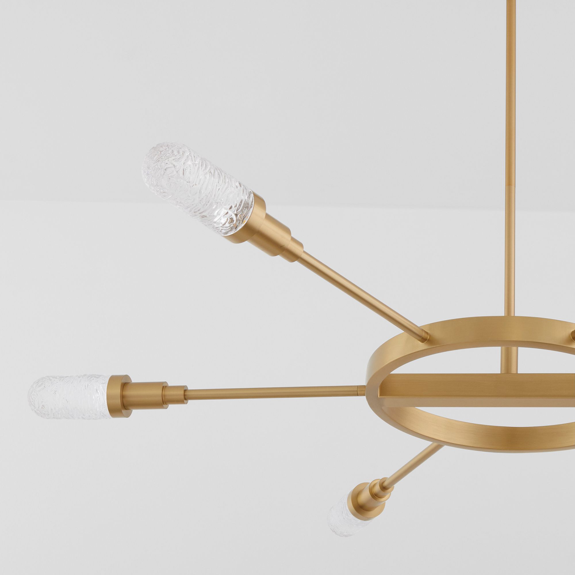 Image 3 Oxygen Lighting Sperano 44" 6 Light Aged Brass Chandelier more views