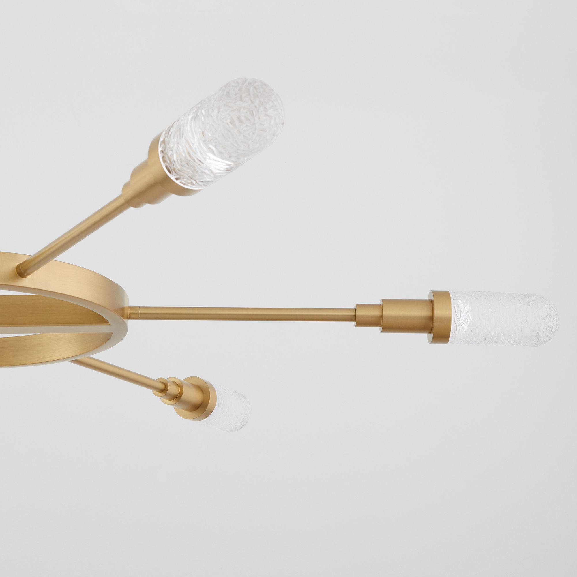 Image 4 Oxygen Lighting Sperano 44" 6 Light Aged Brass Chandelier more views