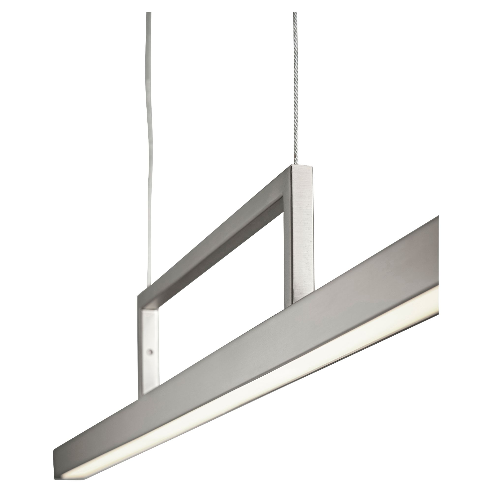 Image 3 Oxygen Lighting Stylus 34" Satin Nickel LED Pendant more views