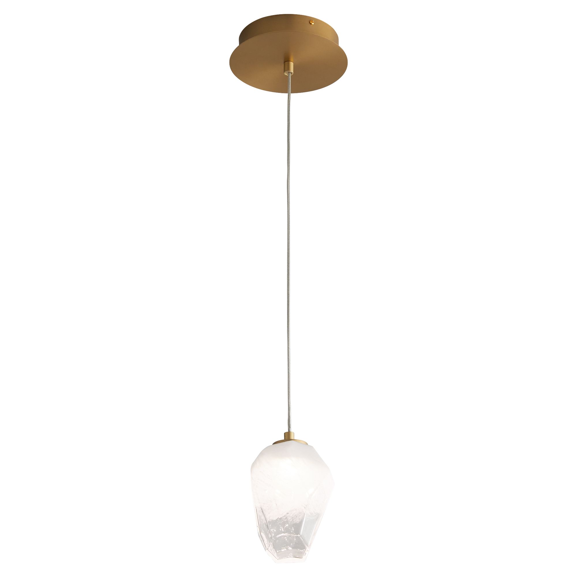 Image 3 Oxygen Lighting Vivo 1 Light Aged Brass LED Pendant more views