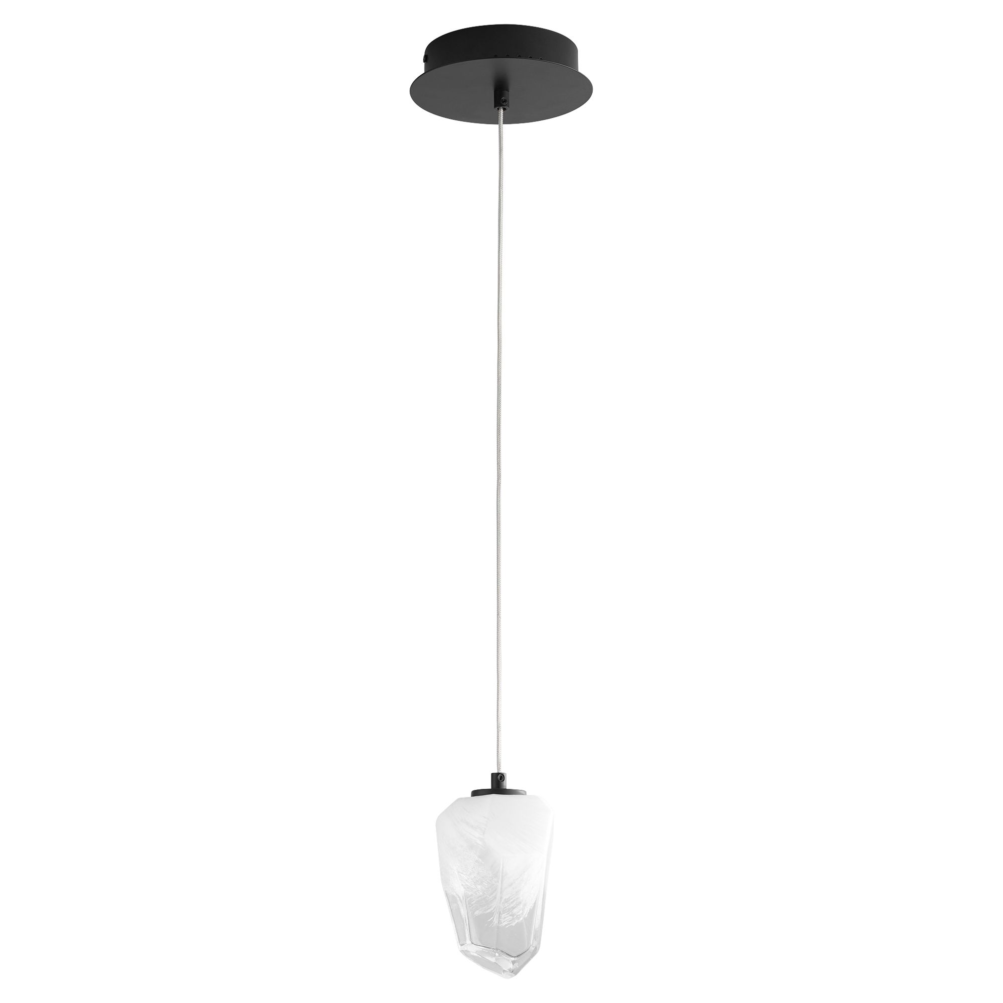 Image 2 Oxygen Lighting Vivo 1 Light Black LED Pendant more views