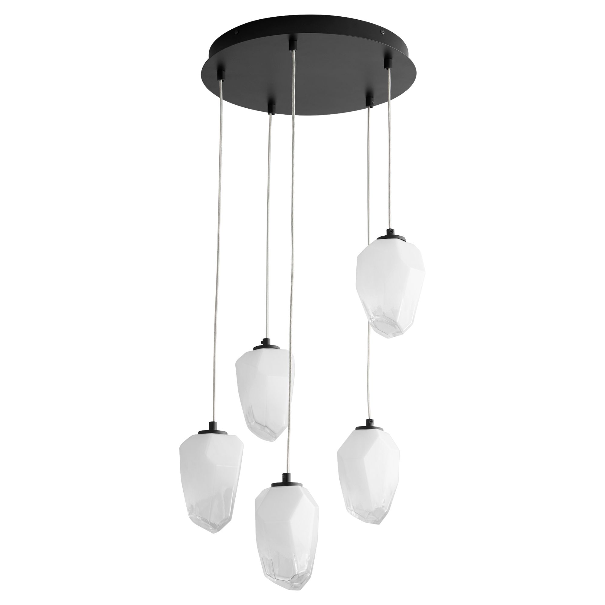 Image 2 Oxygen Lighting Vivo 5 Light Black LED Pendant more views