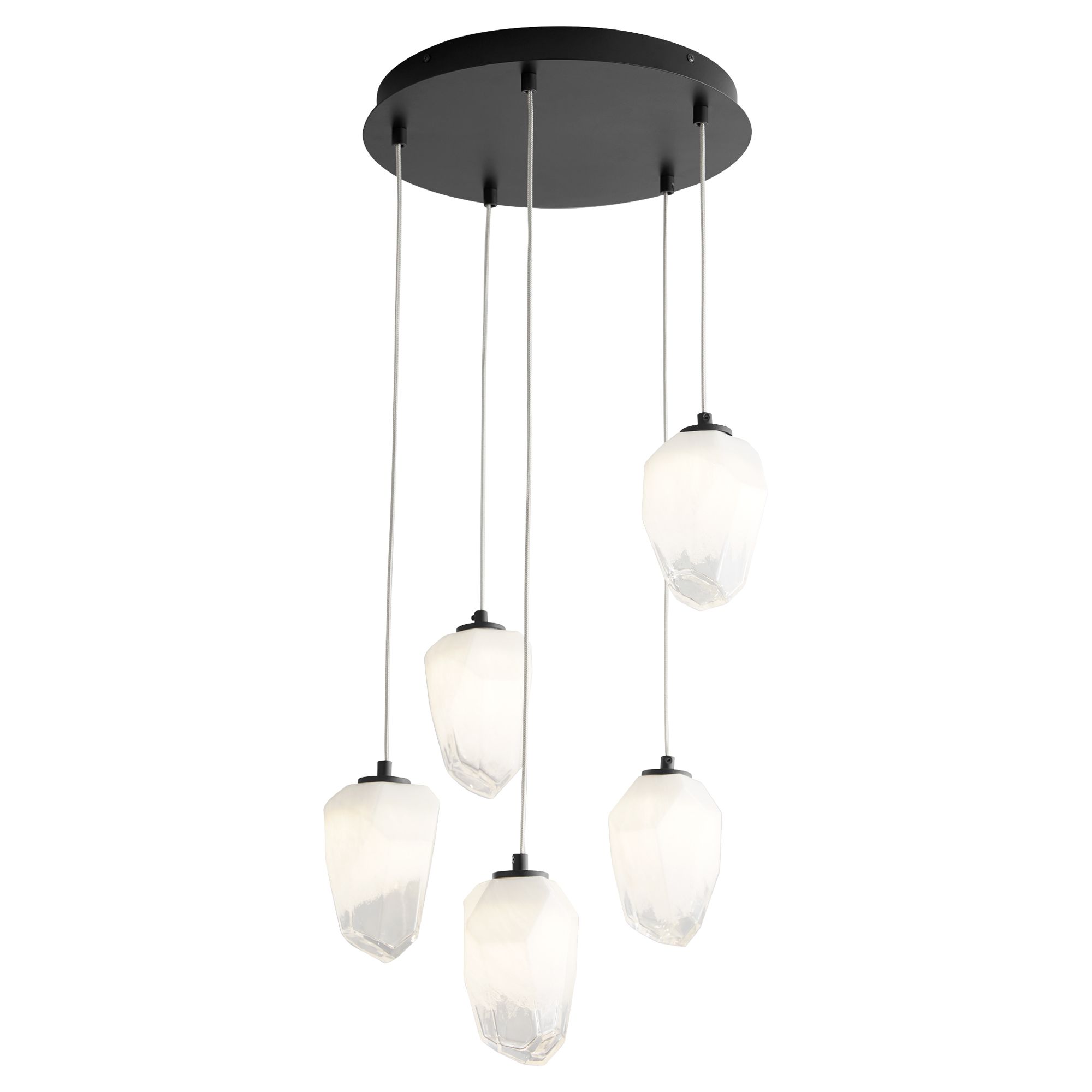 Image 3 Oxygen Lighting Vivo 5 Light Black LED Pendant more views