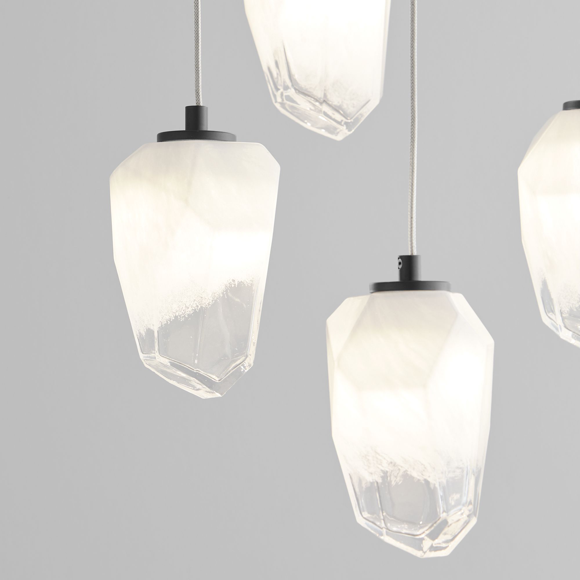 Image 5 Oxygen Lighting Vivo 5 Light Black LED Pendant more views