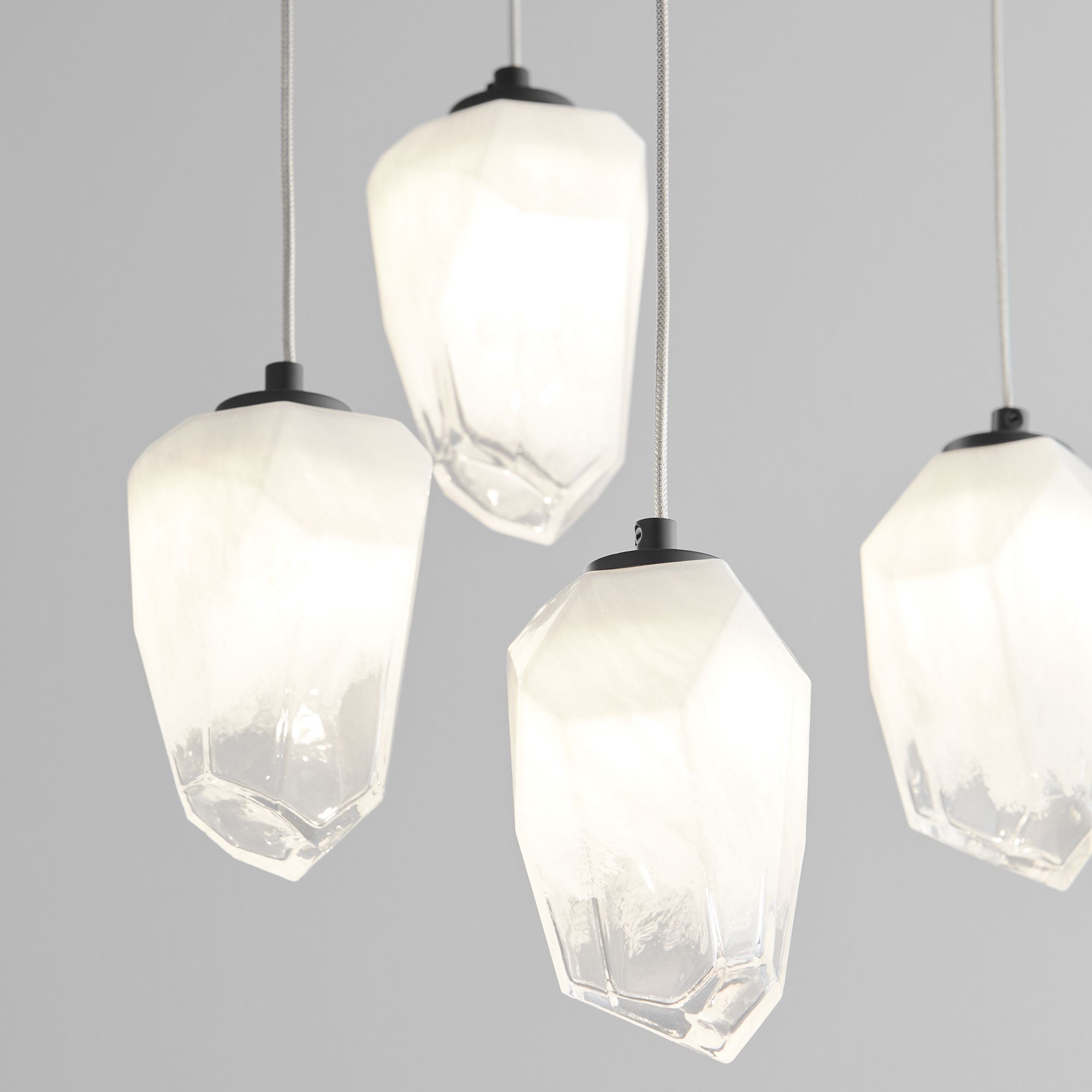 Image 6 Oxygen Lighting Vivo 5 Light Black LED Pendant more views