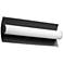 Oxygen Lighting Wave 18" Black LED Vanity Light
