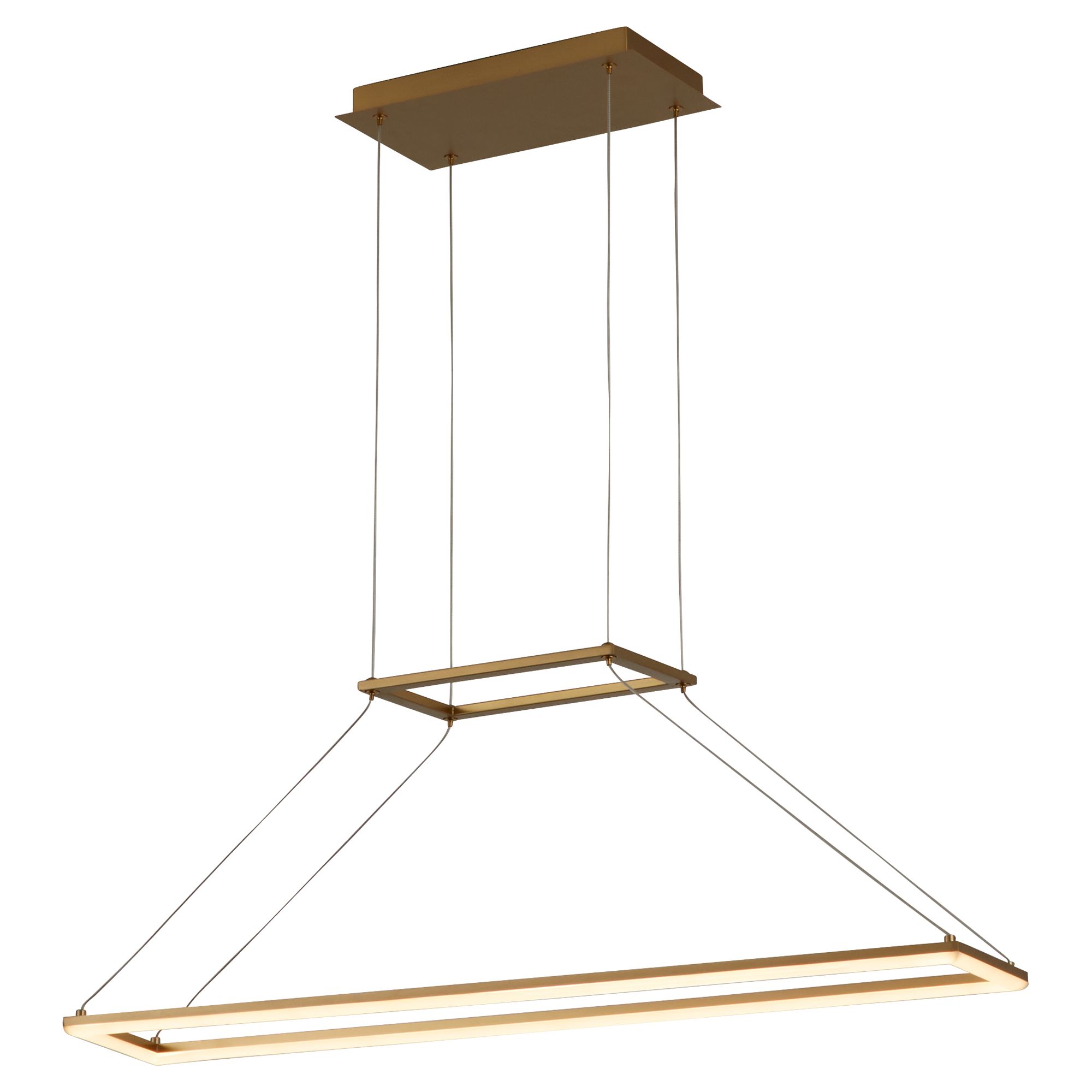 Image 3 Oxygen Lighting Xanni 35"Aged Brass LED Pendant more views