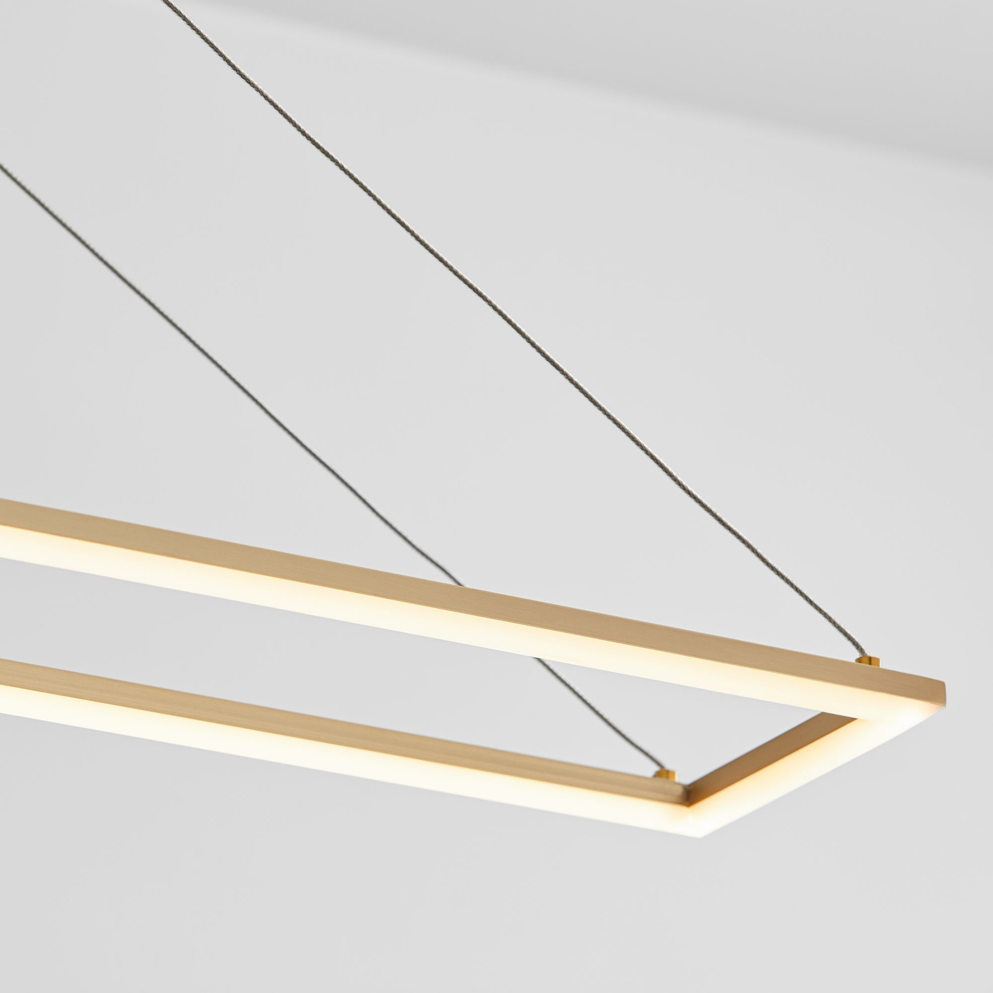 Image 3 Oxygen Lighting Xanni 47" Aged Brass LED Pendant more views