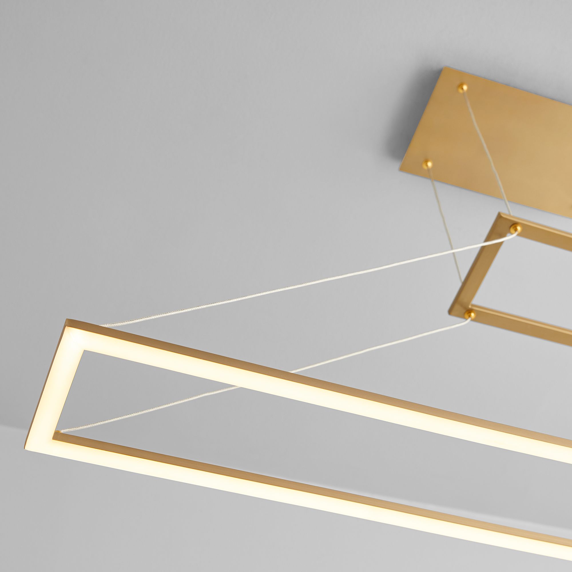 Image 5 Oxygen Lighting Xanni 47" Aged Brass LED Pendant more views