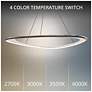 2_Oyster 0.75"H x 42"W 1-Light Pendant in Black Chrome more views
