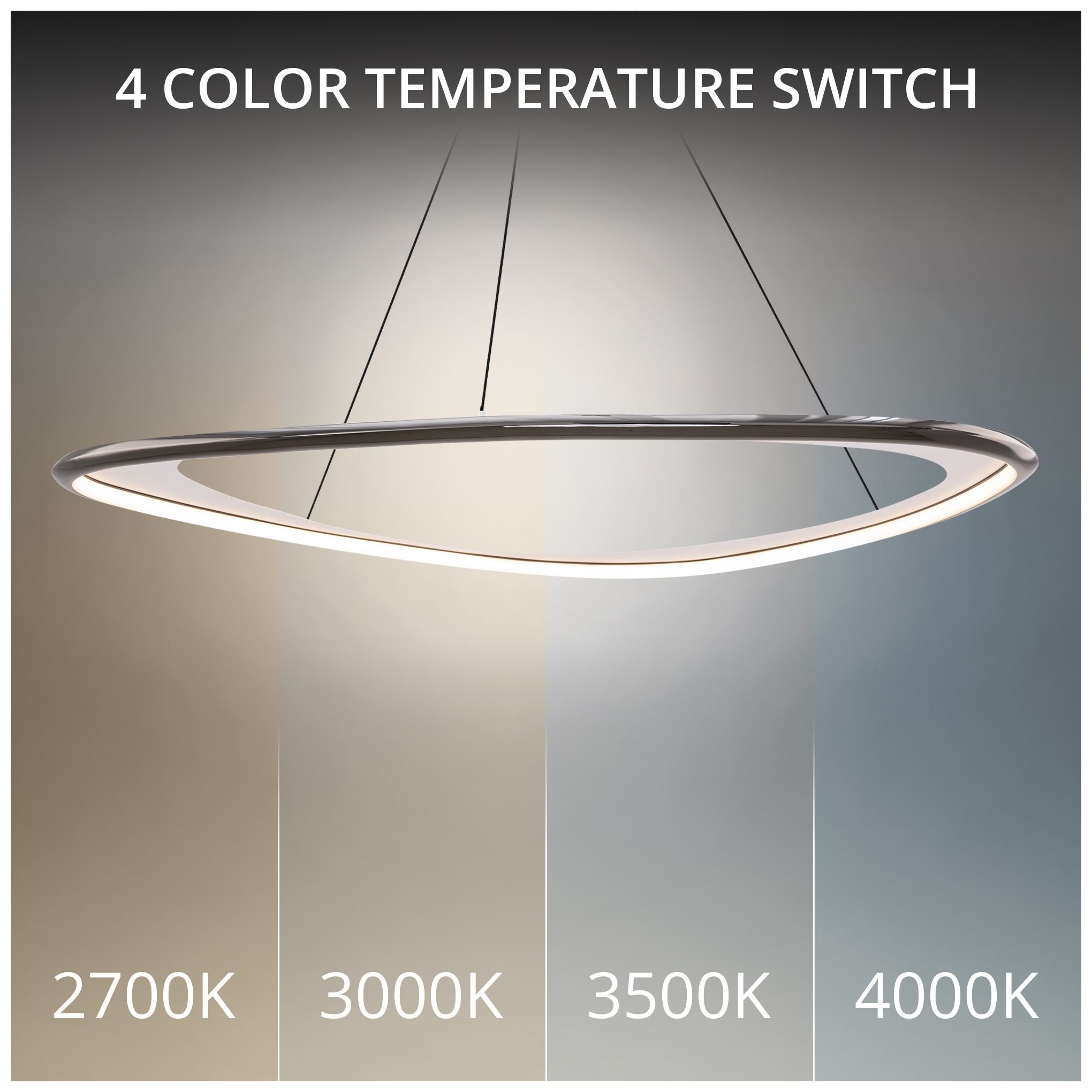 Image 2 Oyster 1-lt 42" LED Pendant more views