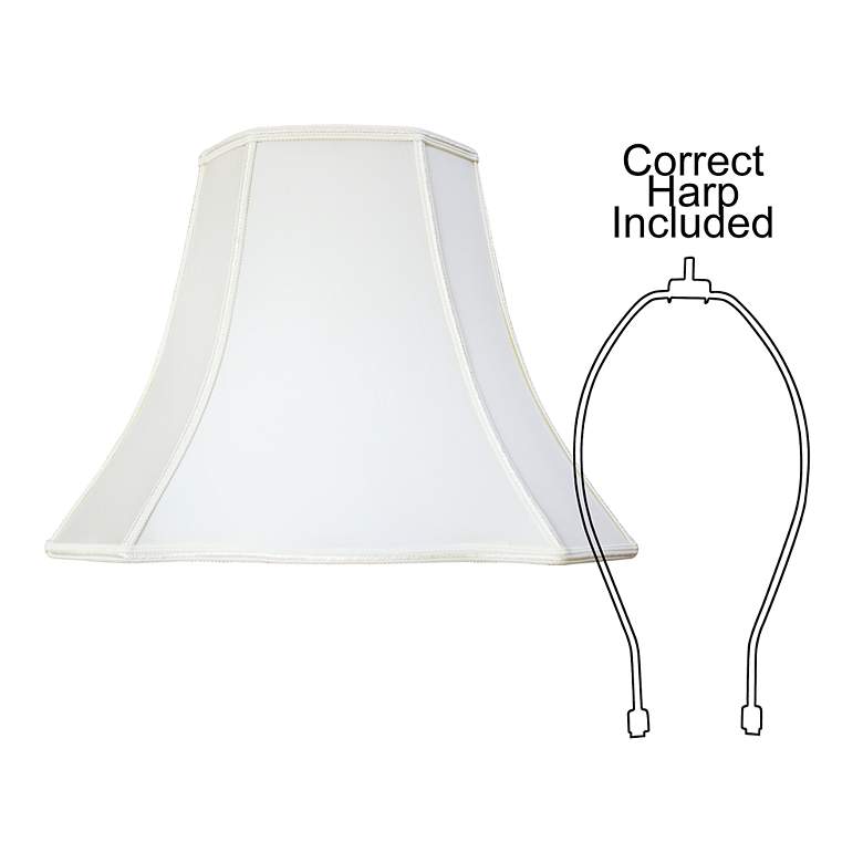Image 3 Oyster Clover Rectangle Bell Shade 5.5/7x11/14x11.5 (Spider) more views