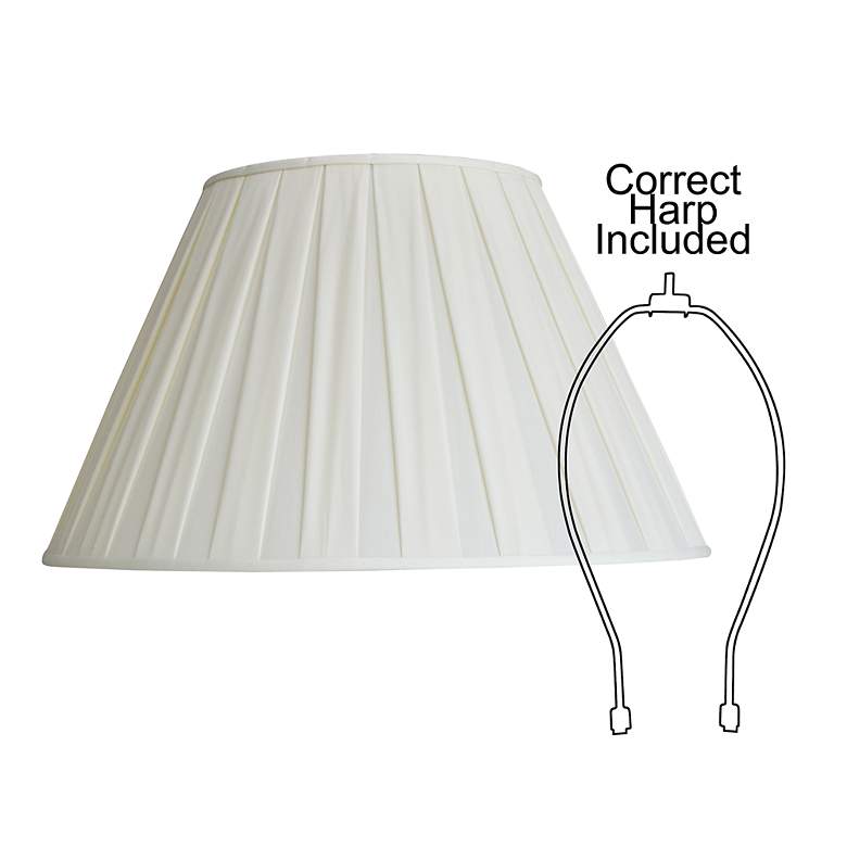 Image 3 Oyster Empire Flare Space Box Pleat Shade 9x18x11.5 (Spider) more views