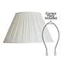 3_Oyster Empire Flare Space Box Pleat Shade 9x18x11.5 (Spider) more views