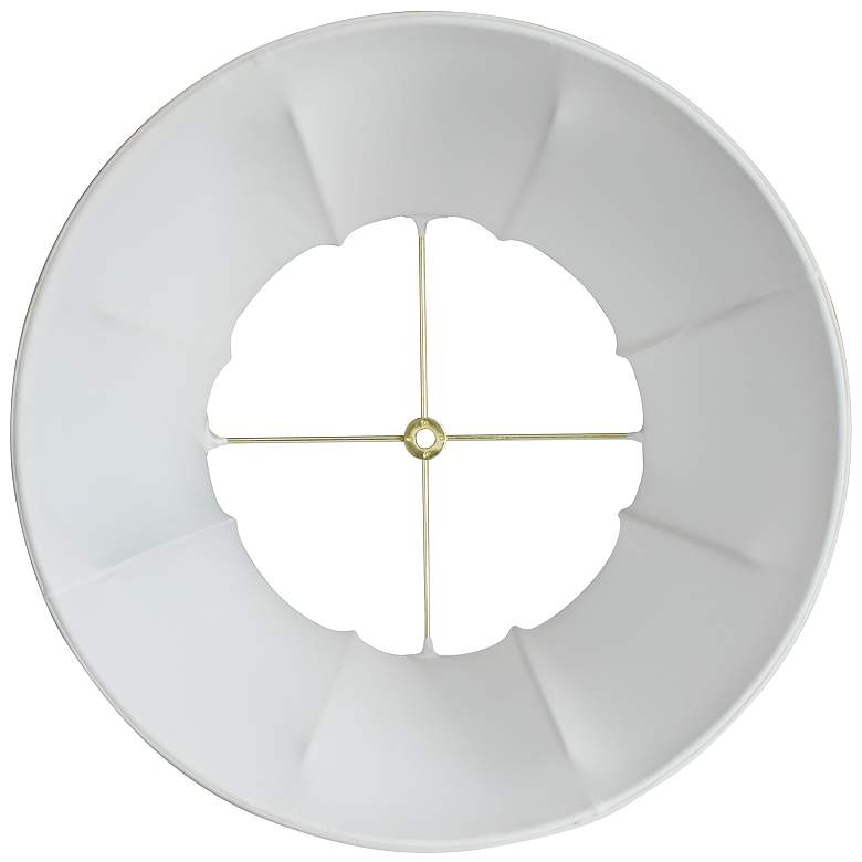 Image 2 Oyster No Hug English Bell Lamp Shade 11.5x17x11.5 (Spider) more views