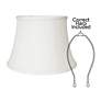3_Oyster No Hug English Bell Lamp Shade 11.5x17x11.5 (Spider) more views