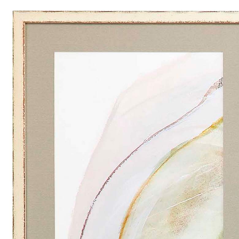 Image 4 Oyster Shell 41" High 3-Piece Framed Giclee Wall Art Set more views