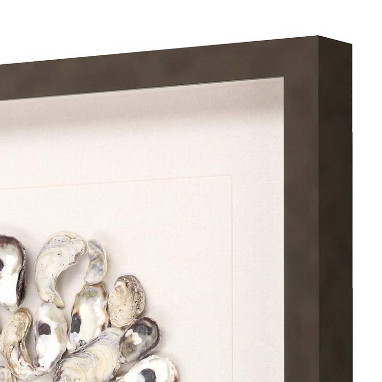 Image 2 Oyster Shell II 22 inch Square Shadow Box Framed Wall more views