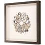 Oyster Shell II 22" Square Shadow Box Framed Wall