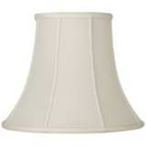 Oyster Silk Bell Lamp Shade 10x20x15 (Spider)