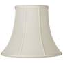 1_Oyster Silk Bell Lamp Shade 10x20x15 (Spider)